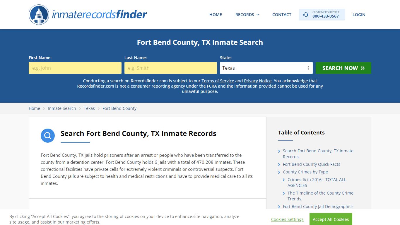 Fort Bend County, TX Inmate Lookup & Jail Records Online